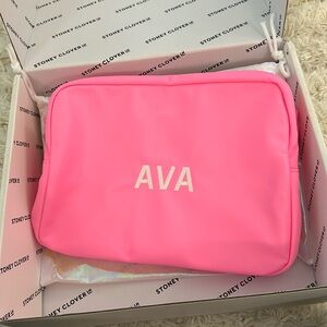 Stoney Clover Bubblegum Pink Classic Large Pouch “AVA” NEW Makeup Case